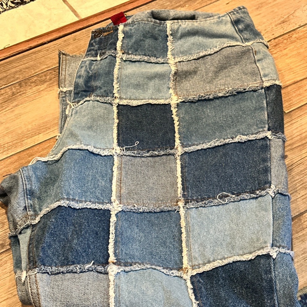 Zana Di Patchwork Blue Jeans